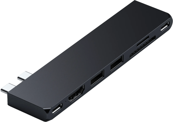 Satechi USB-C Pro Hub Slim Adapter - Midnight Black