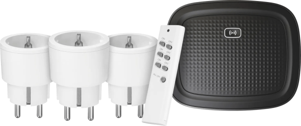 KlikAanKlikuit Stekkers met afstandsbediening 3-Pack + Bridge