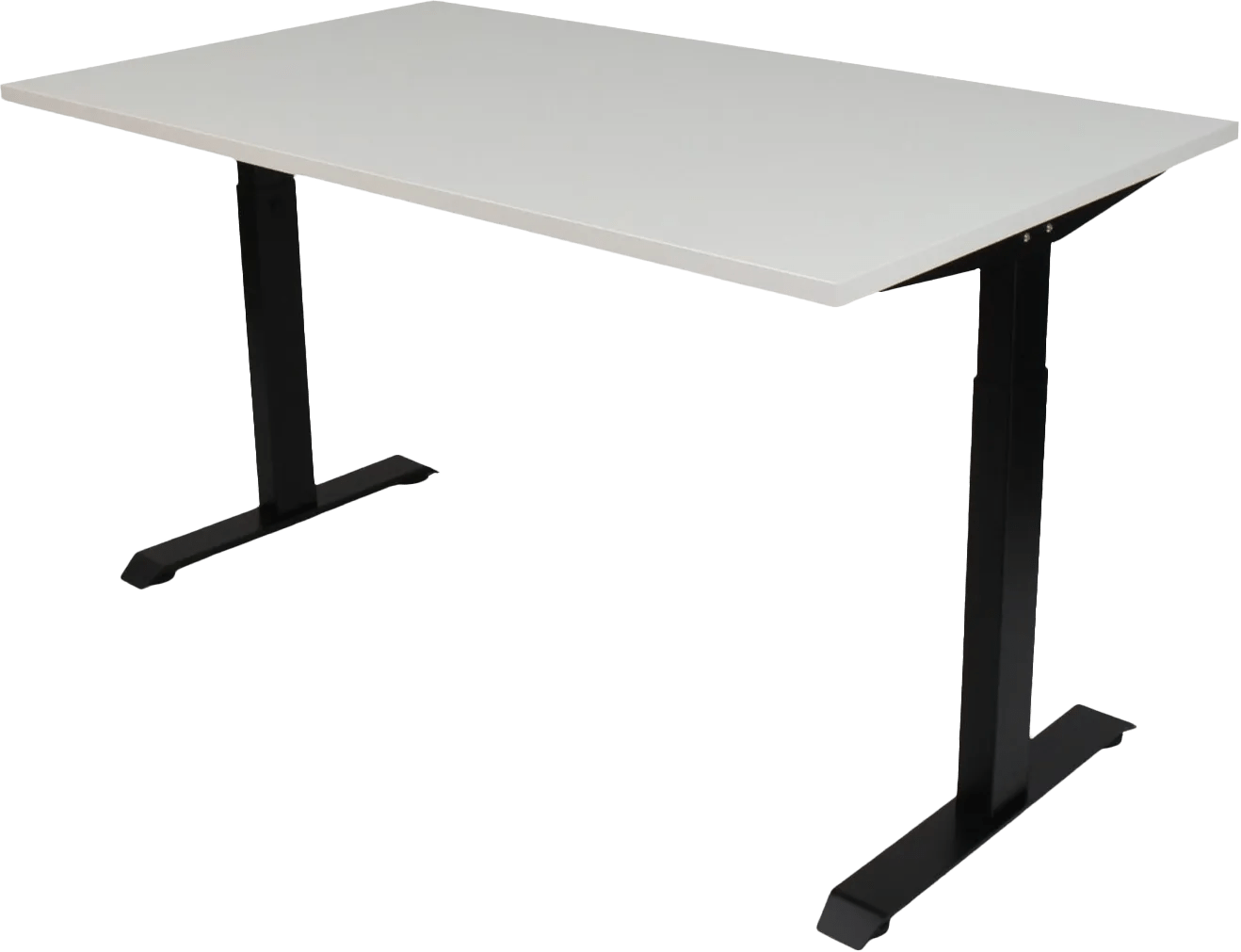 Euroseats zit/zit bureau 160 x 80 wit zwart 1 Euroseats zit/zit bureau 160 x 80 wit zwart