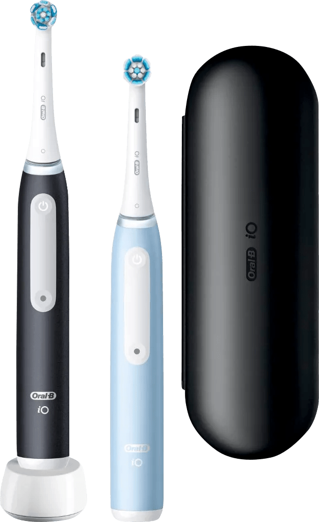 Oral-b io 3 zwart en blauw duo pack 1 Oral-b io 3 zwart en blauw duo pack