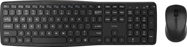 BlueBuilt Draadloos USB Toetsenbord QWERTY + BlueBuilt Nexum Draadloze Muis
