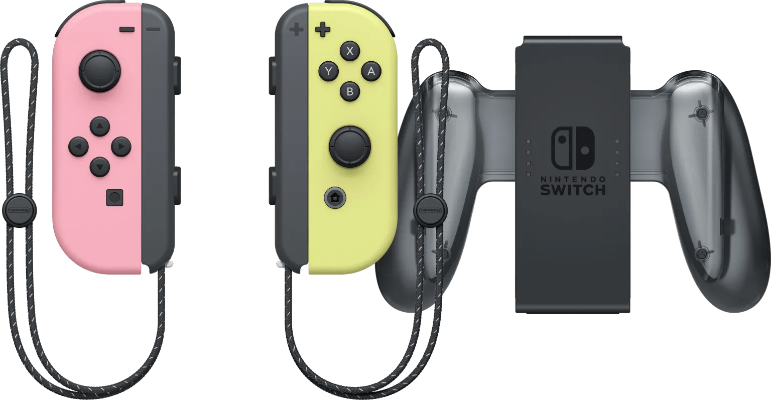 Nintendo switch joy-con pastel set roze/geel + nintendo switch joy-con charge grip 1 Nintendo switch joy-con pastel set roze/geel + nintendo switch joy-con charge grip