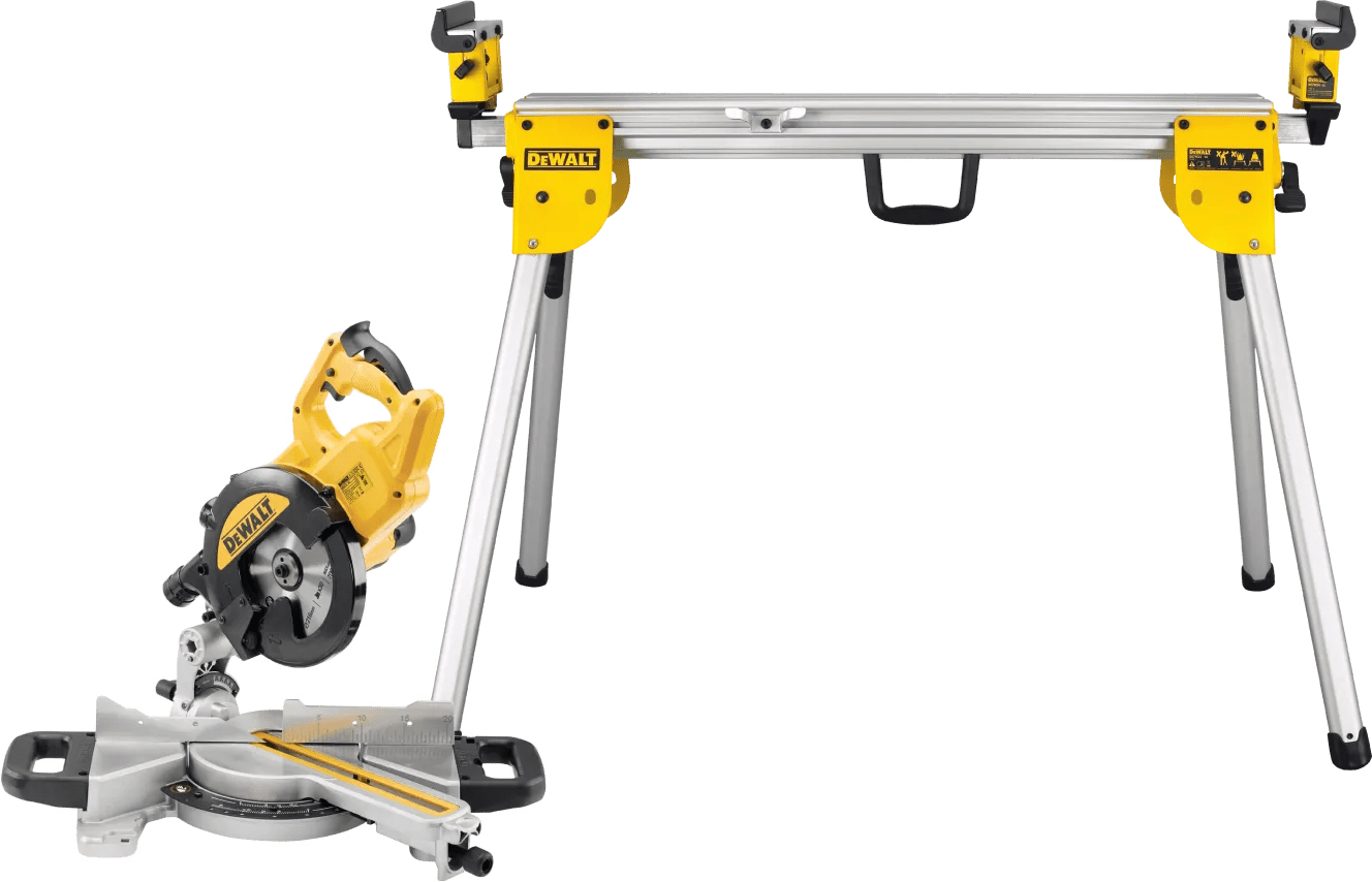 Dewalt dws773-qs + onderstel 1 Dewalt dws773-qs + onderstel