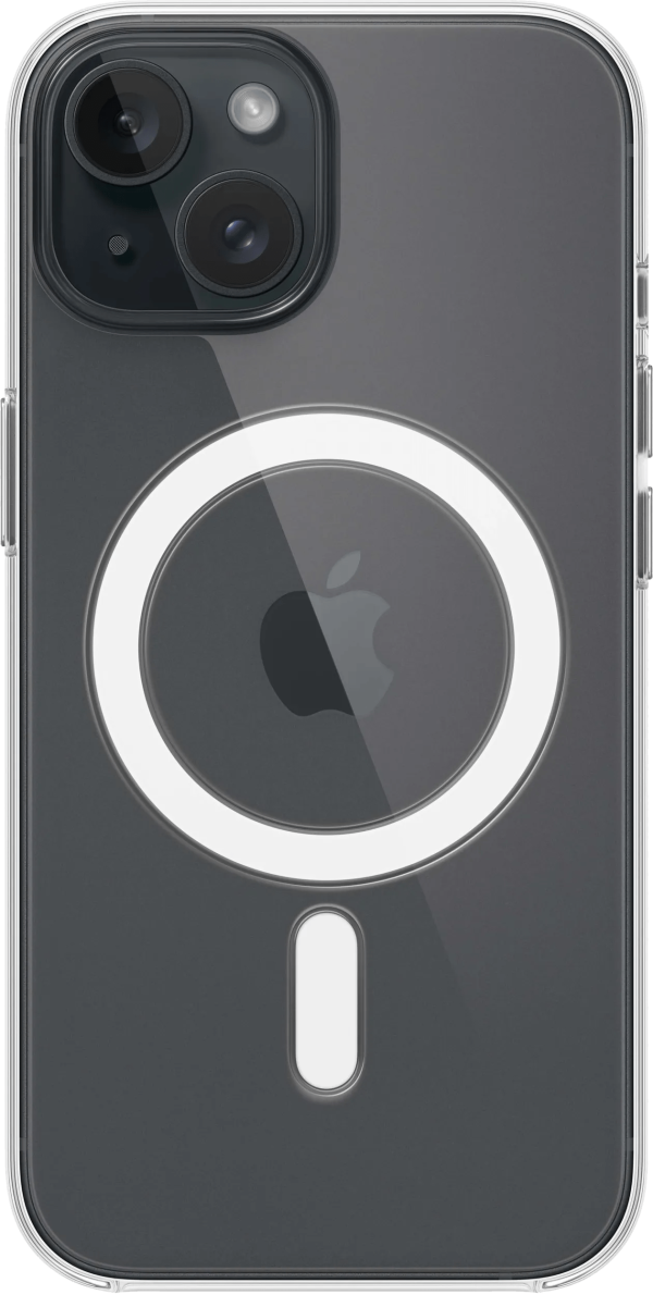 Apple iPhone 15 Back Cover met MagSafe Transparant