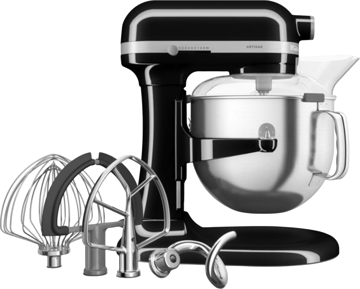 Kitchenaid artisan bowl-lift 5ksm70shxeob onyx zwart 1 Kitchenaid artisan bowl-lift 5ksm70shxeob onyx zwart