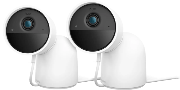 Philips Hue Secure desktop beveiligingscamera Wit 2-pack
