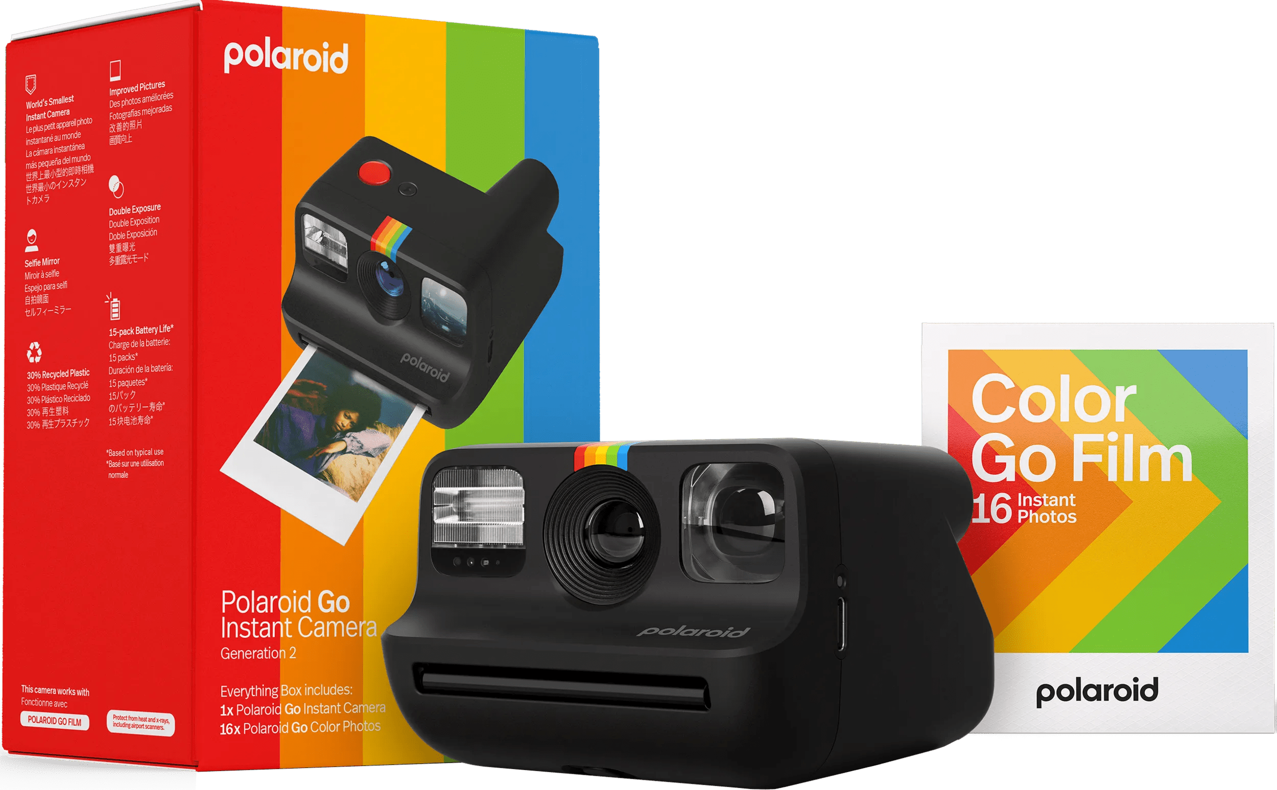 Polaroid go 2 everything box zwart 1 Polaroid go 2 everything box zwart