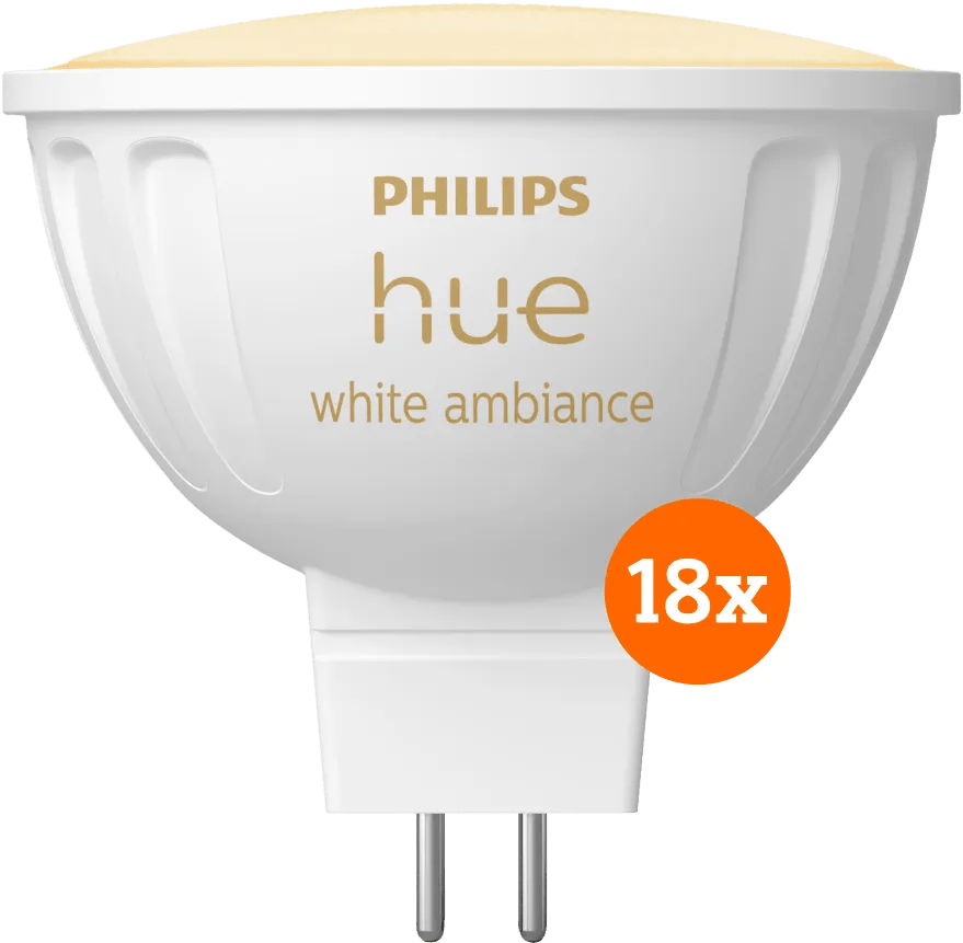 Philips hue spot white ambiance mr16 18-pack 1 Philips hue spot white ambiance mr16 18-pack