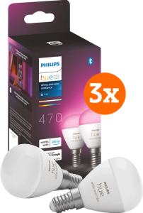 Philips hue luster kogellamp white and color e14 6-pack 2 942031