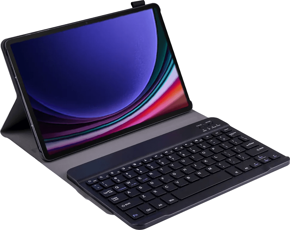 Just in case samsung galaxy tab s9/s9 fe/s10 fe/s10 lite toetsenbordhoes qwerty zwart 1 Just in case samsung galaxy tab s9/s9 fe/s10 fe/s10 lite toetsenbordhoes qwerty zwart