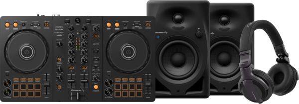 Pioneer DJ DDJ-FLX4 + Pioneer DJ HDJ-CUE1 + Pioneer DJ DM-40-BT