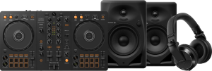 Pioneer dj ddj-flx4 + pioneer dj hdj-x7 zwart + pioneer dj dm-50d zwart 2 942918