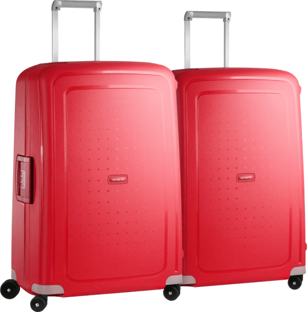 Samsonite S'Cure Spinner 75cm Duo Pack Crimson Red