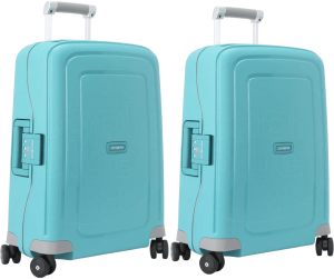 Samsonite s'cure spinner 55cm aqua blue duo kofferset 2 943221
