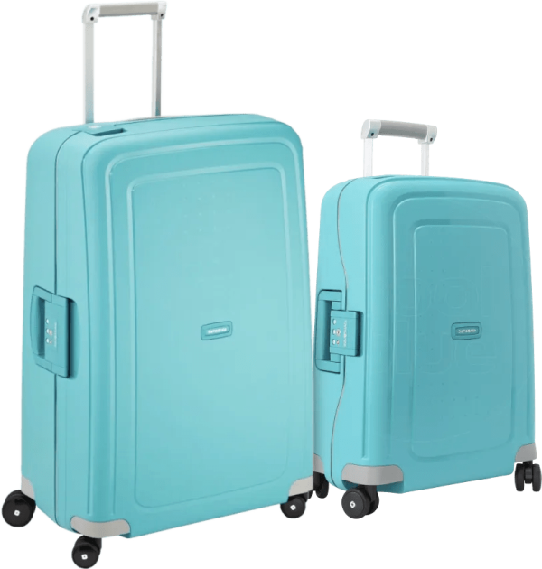 Samsonite S'Cure Spinner 55+75cm Aqua Blue
