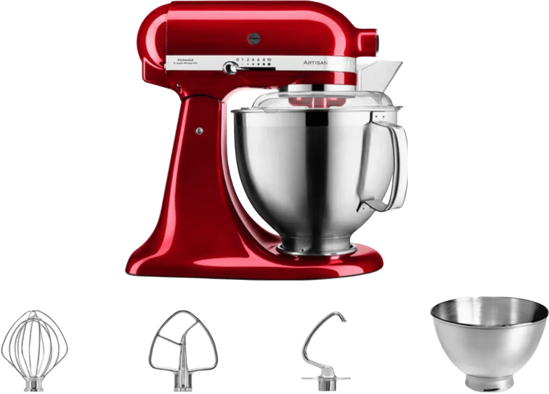 Kitchenaid 5ksm185pseca appelrood 1 Kitchenaid 5ksm185pseca appelrood