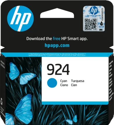 HP 924 Cartridge Cyaan