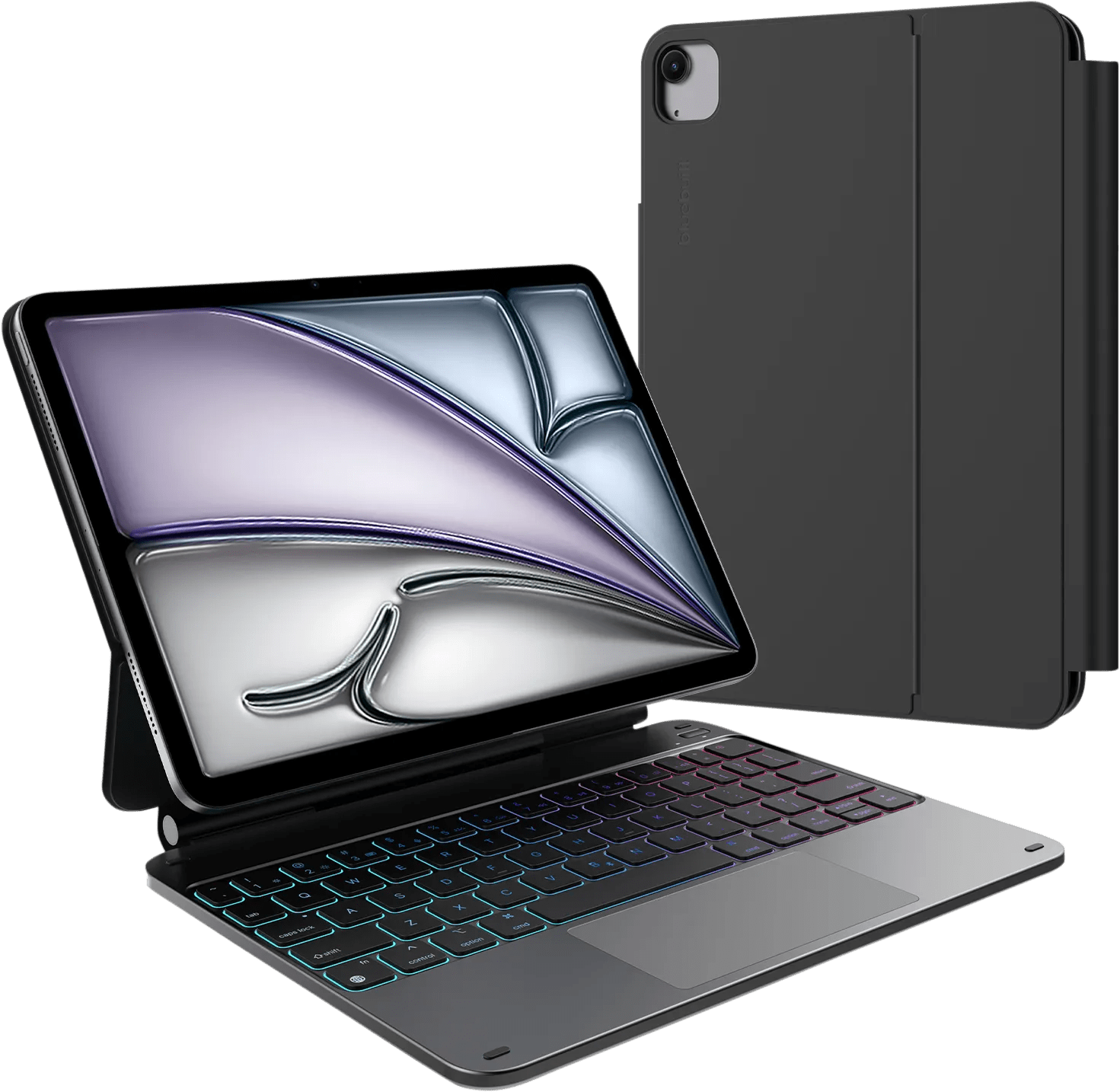 Bluebuilt apple ipad air (2025/2024) 11 inch toetsenbord hoes qwerty zwart 1 Bluebuilt apple ipad air (2025/2024) 11 inch toetsenbord hoes qwerty zwart