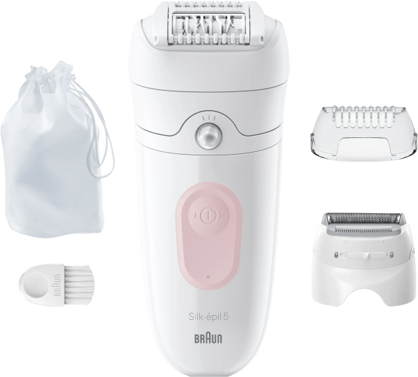 Braun Silk·épil 5 5-030 Wit/Flamingo