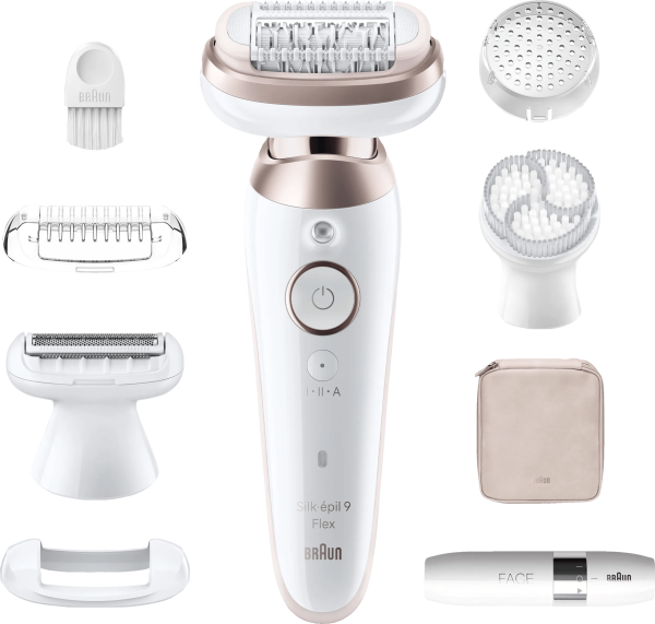 Braun Silk·épil 9 Flex 9-360 3D Wit/Roze Titan