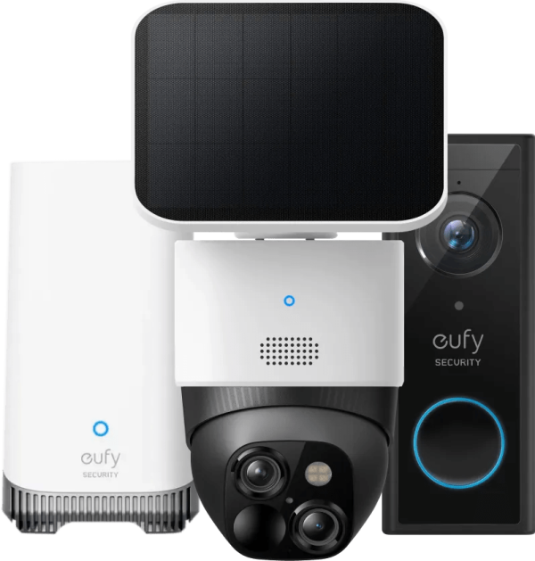 Eufycam Solocam S340 + Eufy Video Doorbell E340 + Homebase 3