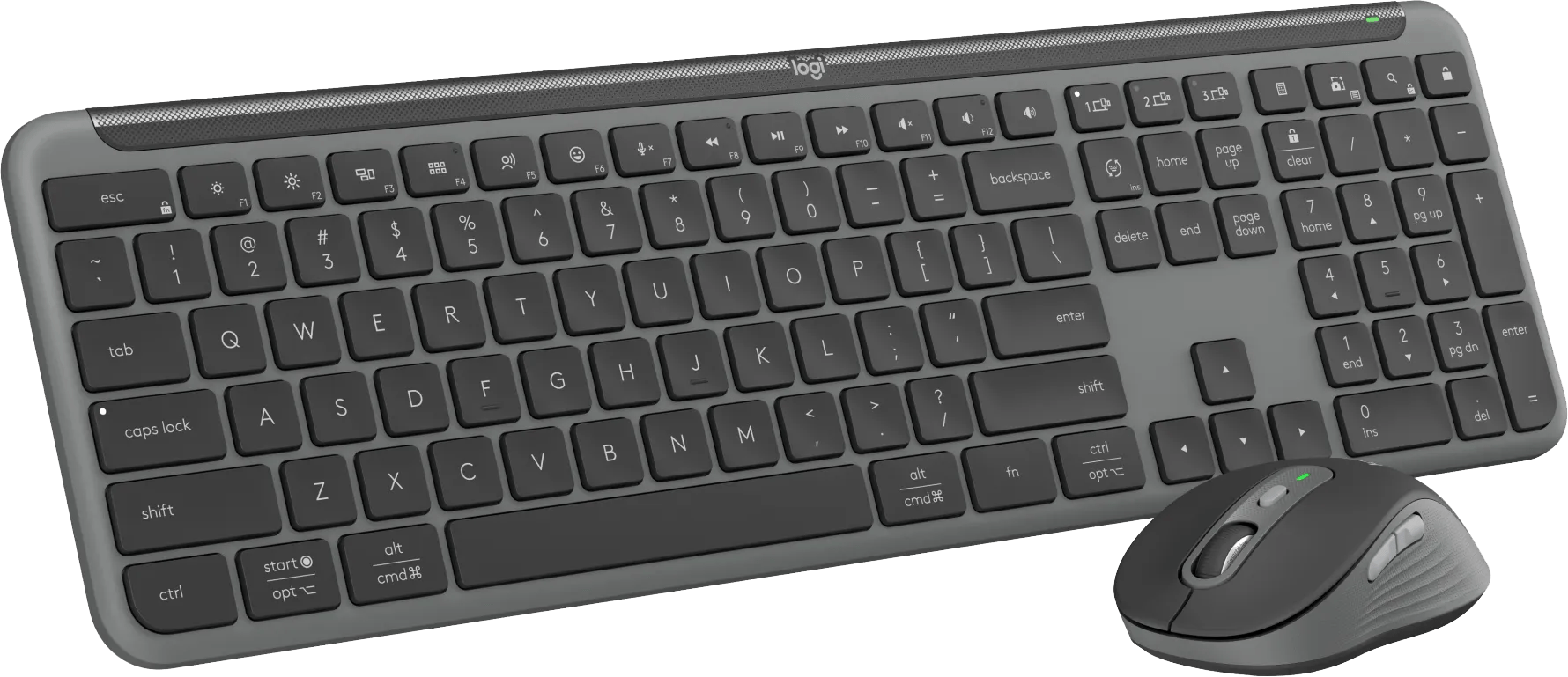 Logitech mk950 signature slim draadloze toetsenbord en muis combo qwerty zwart 1 Logitech mk950 signature slim draadloze toetsenbord en muis combo qwerty zwart