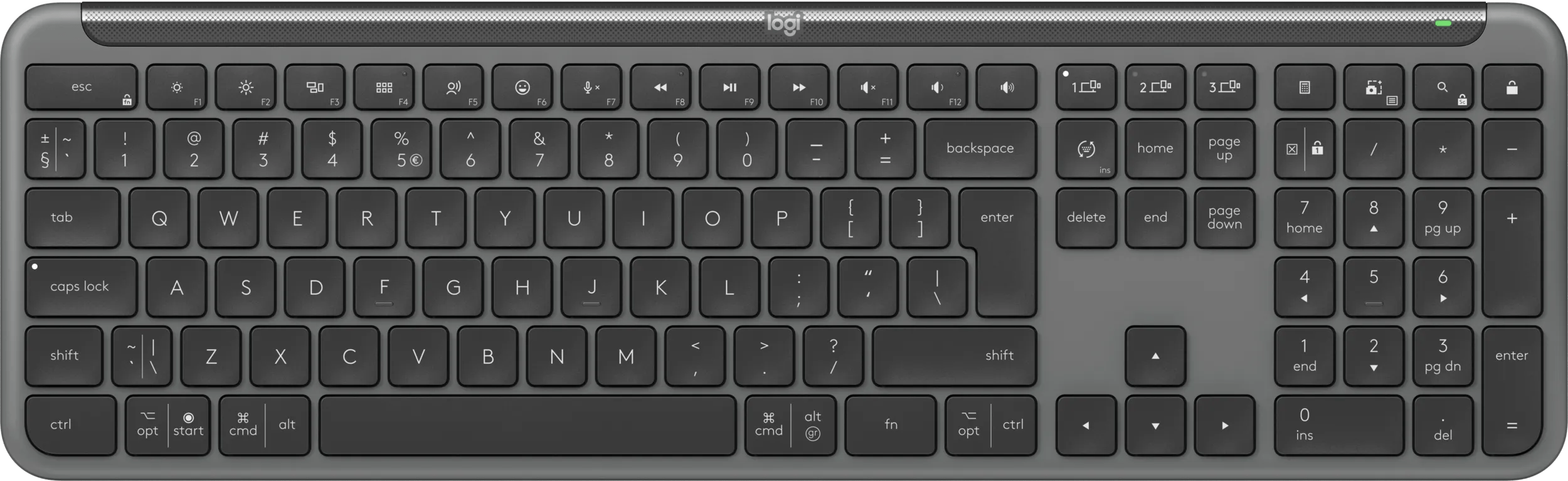 Logitech signature slim k950 draadloos toetsenbord qwerty zwart 1 Logitech signature slim k950 draadloos toetsenbord qwerty zwart