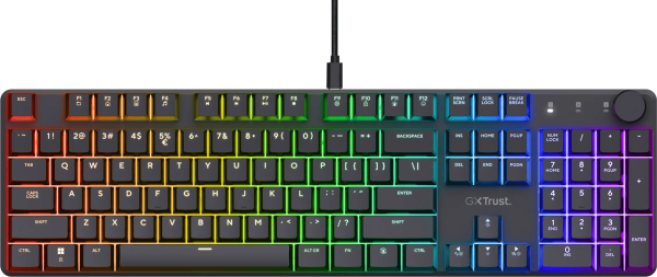 Trust GXT 866 Torix Mechanisch Gaming Toetsenbord Qwerty Zwart