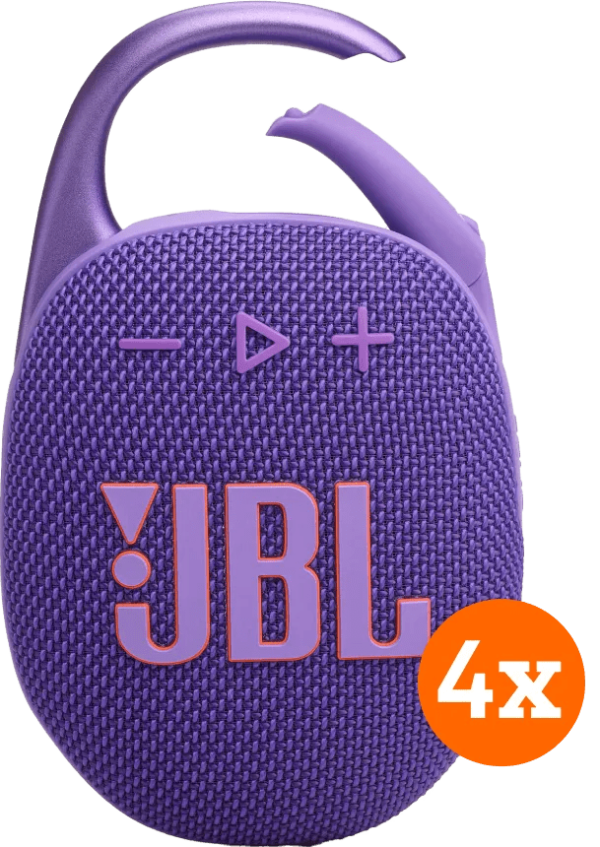 JBL Clip 5 Paars 4-pack