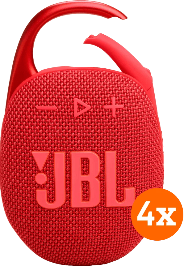 Jbl clip 5 rood 4-pack 1 Jbl clip 5 rood 4-pack