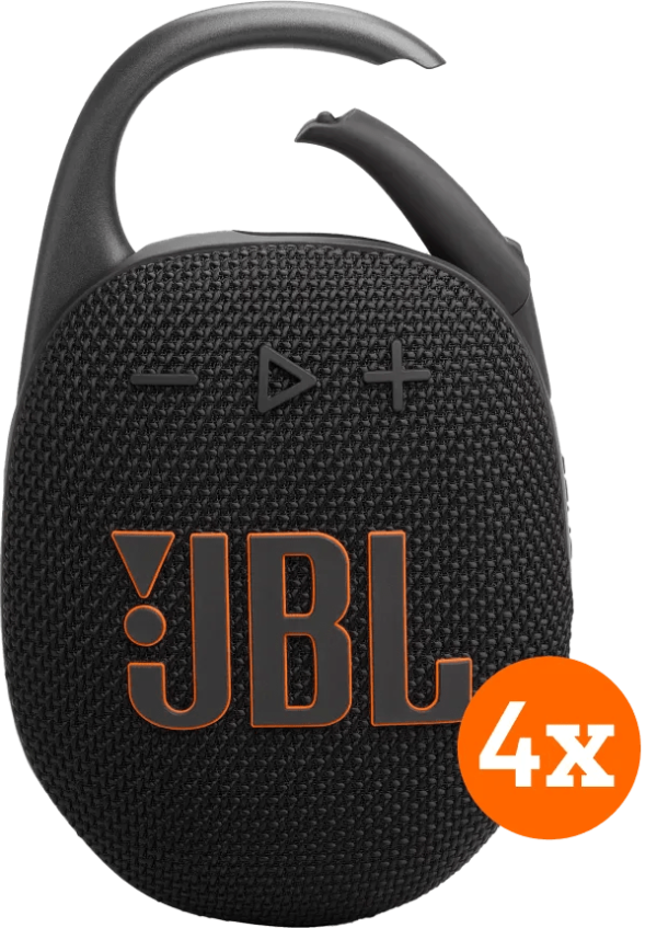 JBL Clip 5 Zwart 4-pack