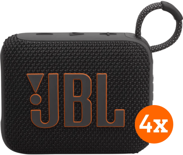 JBL Go 4 Zwart 4-pack