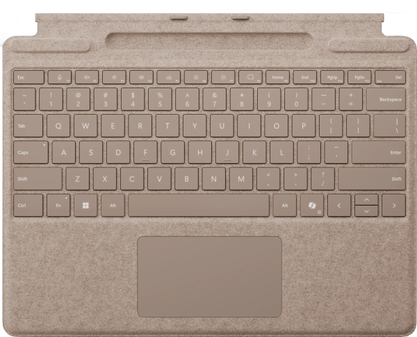 Microsoft Surface Pro 13 Inch Type Cover met penopslag Duinzand Qwerty