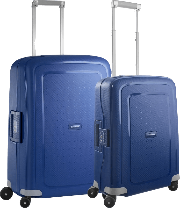 Samsonite s'cure spinner 55+69cm dark blue kofferset 1 Samsonite s'cure spinner 55+69cm dark blue kofferset