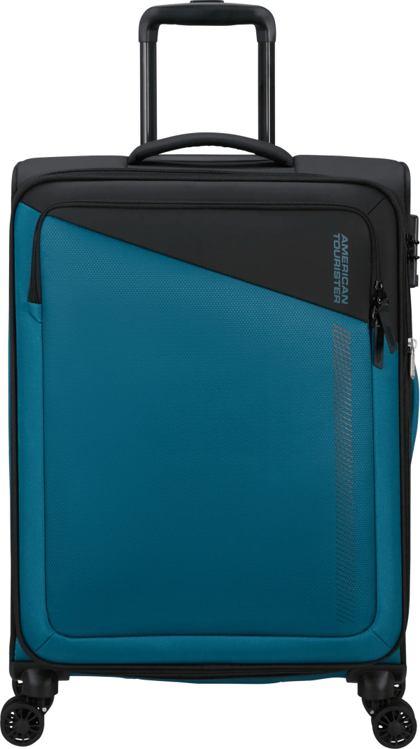 American Tourister Daring Dash Expandable Spinner 66cm Black/Blue