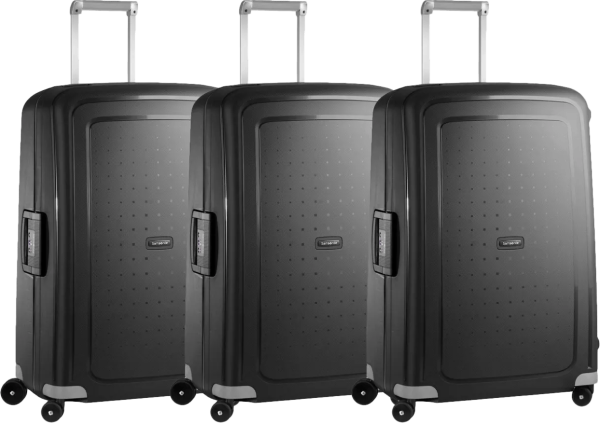 Samsonite S'Cure Spinner 75cm Black Triple Kofferset