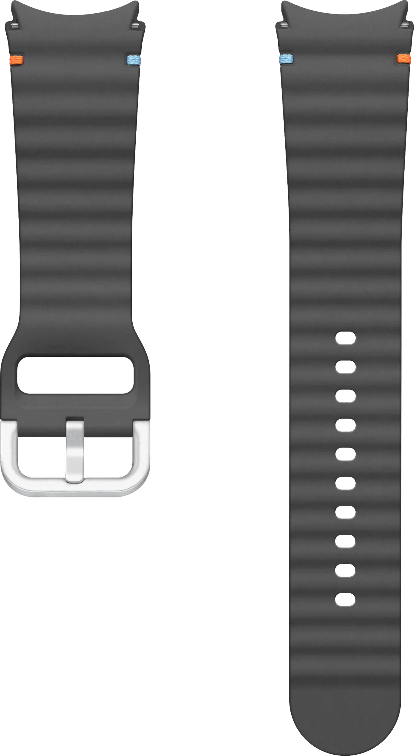 Samsung siliconen sport bandje 20mm donkergrijs m/l 1 Samsung siliconen sport bandje 20mm donkergrijs m/l
