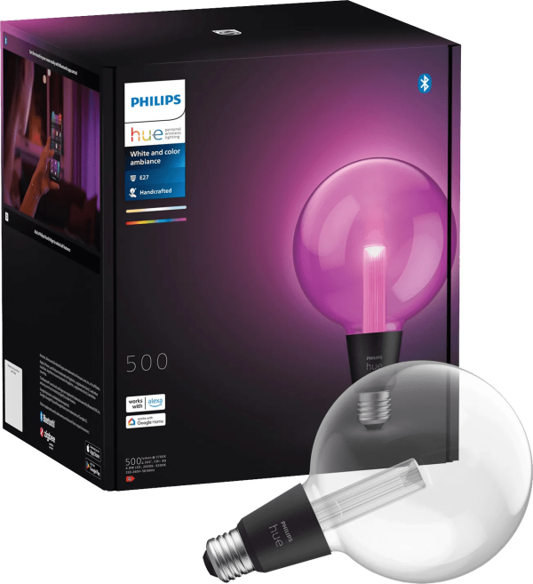 Philips Hue Lightguide Globe XL White and Color E27