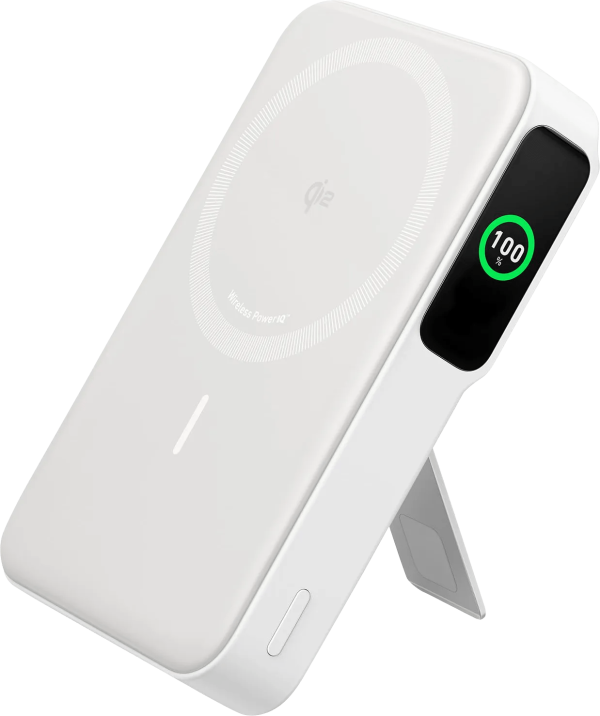 Anker Draadloze Powerbank met MagSafe en Qi2 Magneet 10.000 mAh met Snelladen Wit