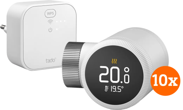 Tado Slimme Radiatorknop X - Startpakket 10-Pack