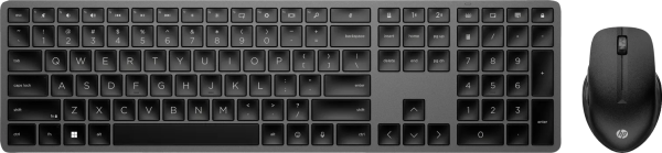 HP 975 Dual-Mode Draadloos Toetsenbord Zwart QWERTY + HP 430 Multi-Device Draadloze Muis