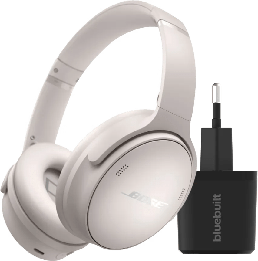 Bose quietcomfort headphones wit + oplader 1 Bose quietcomfort headphones wit + oplader