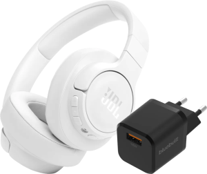 Jbl tune 770nc wit + bluebuilt quick charge oplader met usb a poort 18w zwart 2 953583