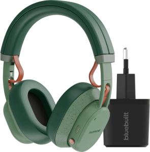 Fairbuds xl groen + bluebuilt quick charge oplader met usb a 2 953683