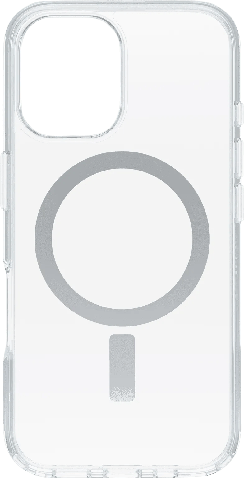 Otterbox symmetry apple iphone 16 back cover met magsafe magneet transparant 1 Otterbox symmetry apple iphone 16 back cover met magsafe magneet transparant