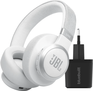 Jbl live 770nc wit + bluebuilt quick charge oplader met usb 2 953713