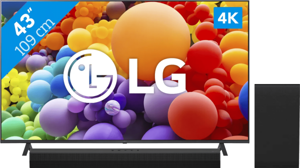 LG 43UR78006LK + Soundbar