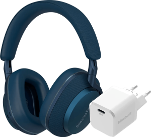 Bowers & wilkins px7 s2e blauw + bluebuilt power delivery oplader met usb c poort 20w wit 2 955509