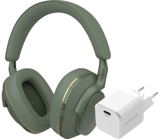 Bowers & Wilkins Px7 S2e Groen + BlueBuilt Power Delivery Oplader met Usb C Poort 20W Wit