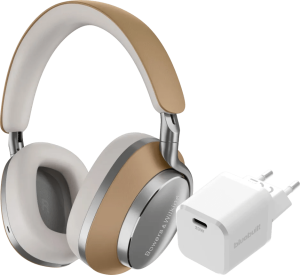 Bowers & wilkins px8 bruin + bluebuilt power delivery oplader met usb c poort 20w wit 2 955514